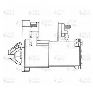 Стартер для а/м Chery Indis (10-)/Kimo (07-) 1.3i 1,1кВт (LSt 2702) LST2702 START VOLT