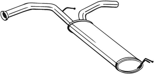 Глушитель PEUGEOT 107 (05-) задняя часть BOSAL 135-721 BOSAL