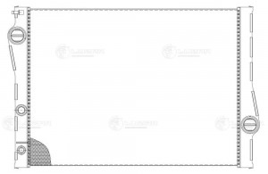 Радиатор охлаждения для а/м BMW X5 (E70) (06-) 3.0i/3.0d/4.0d/3.0t LRc26194 LRC26194 LUZAR