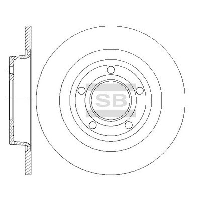 Диск тормозной задний MAZDA 3 (BK/BL) 2.0/2.3 SD4427 SD4427 SANGSIN