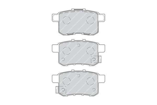 Колодки тормозные, задние FDB4198 FERODO