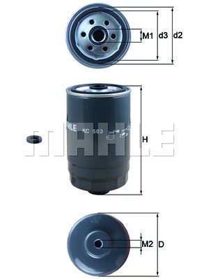 Фильтр топливный HYUNDAI Sonata NF,Santa Fe (06-),Getz KIA Rio (05-),Magentis MA KC503D MAHLE KNECHT