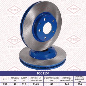 Диск тормозной передний вентилируемый MAZDA 6/CX-5 11- TCC1154 TCC1154 TATSUMI