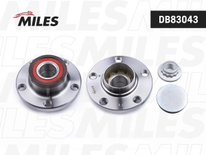 Ступица колеса задняя с подшипником AUDI A2/VW POLO/SKODA FABIA 02- (SKF VKBA356 DB83043 MILES