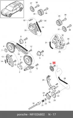 Болт VW Golf,Jetta,Passat,Touareg AUDI A4,A6,A8 OE N 910 268 02 VAG