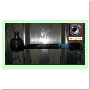 Наконечник рулевой тяги SSANGYONG Rexton (02-) левый (М14х1.5) OE 4666008000 SSANG YONG