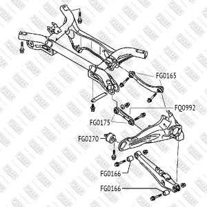 MITSUBISHI LANCER (CS) (2003-2006)/LANCER (CX,CY) FQ0992 FIXAR