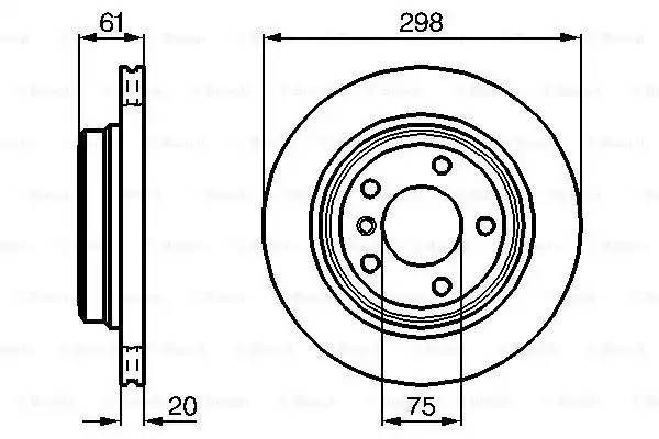 0 986 478 426 диск тормозной задний!\ BMW E39 2.3-4.0 M51/M52/M54/M57/M62 95> 0 986 478 426 BOSCH