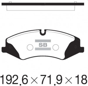 Колодки передние RANGE ROVER III 06-12 SP2233 SP2233 SANGSIN