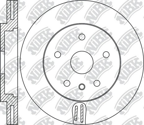 Диск тормозной VOLVO S60 (19-21),S90 (16-21) GEELY Monjaro (22-) передний (1шт.) RN1952 NIBK