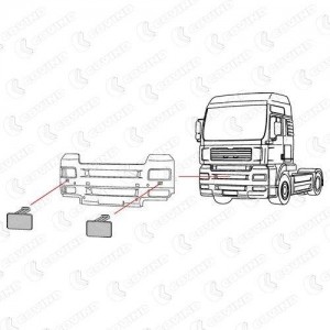 заглушка бампера! \MAN TGA M/L/LX MLX80 COVIND