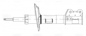 Амортизатор Opel Corsa D (06-) (стойка) пер. лев. (AG 21164) AG 21164 TRIALLI