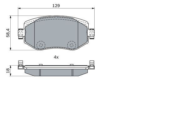 0 986 424 386 колодки дисковые передние!\ Renault Megane IV 1.2-1.6 15> 0986424386 BOSCH