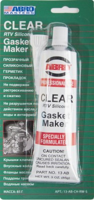 Герметик силиконовый прозрачный 85 гр (ABRO) Masters 13-AB-CH-RW-S ABRO