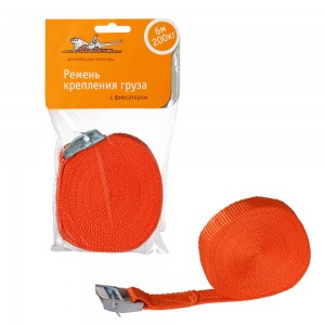 Стяжка крепления груза 0.2т 6м-25мм (полиэстер) с фиксатором AIRLINE AS-T-02 AIRLINE
