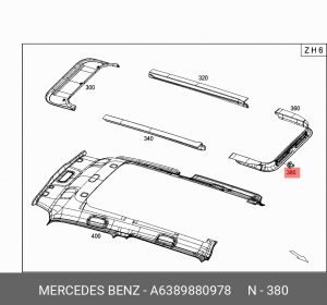 пистон обшивки!\MB VITO 2.2 97-03 A 638 988 09 78 MERCEDES BENZ
