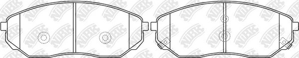Колодки передние (KIA SORENTO (JC) 9/06-11/09) PN0441 PN0441 NIBK
