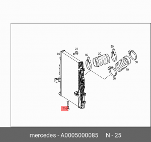 DAF/MAN/IVECO Пробка сливного крана радиатора A 000 500 00 85 MERCEDES BENZ