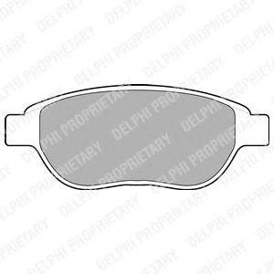 LP1653 колодки дисковые п.\ Peugeot 307, Citroen Xsara 1.6-2.0/HDi 00> LP1653 DELPHI