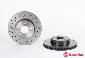Диск тормозной перфорированный 09.A613.51 09.A613.51 BREMBO