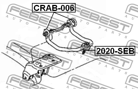Опора шаровая CHRYSLER SEBRING/CIRRUS/STRATUS R/T 2004-2010 2020-SEB 2020-SEB FEBEST