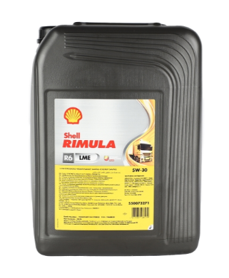 Масло моторное SHELL RIMULA R6 LME 5W30 E6/E7 синт.20л канистра 550073271 SHELL