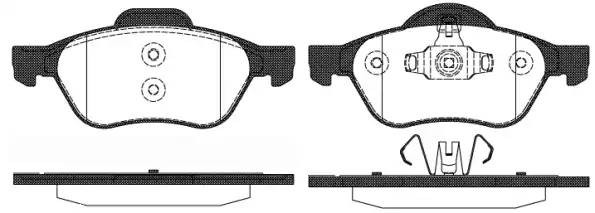 962 10 колодки дисковые передние!\ Renault Laguna III/Twingo/Wind 1.2-1.6i/1.5-3 0962.10 REMSA
