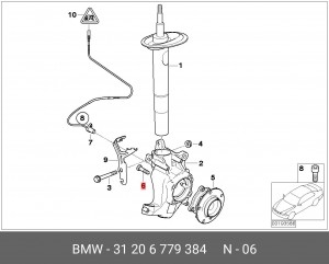 Болт BMW OE 31 20 6 779 384 BMW