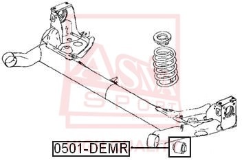 САЙЛЕНТБЛОК MAZDA 0501DEMR 0501-DEMR ASVA
