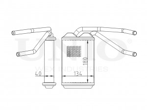 Радиатор отопителя RAD-20011 UNIO
