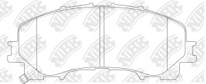 Колодки тормозные дисковые NISSAN X-TRAIL (32)/INFINITI Q50 13-  PN2808 PN2808 NIBK