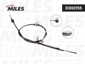 Трос стояночного тормоза правый HYUNDAI MATRIX 01- EI000155 EI000155 MILES