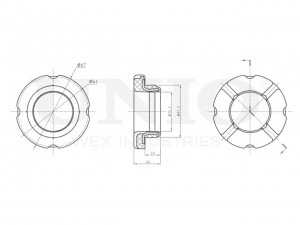 С/блок передний переднего подрамника RMP-20511 UNIO