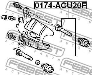 TOYOTA COROLLA E11 (1997-2001) 0174-ACU20F FEBEST