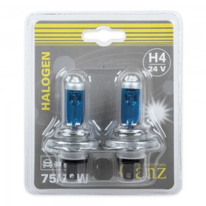 Лампа 24V H4 75/70W P43t +50% блистер (2шт.) GANZ GIP06055 GANZ