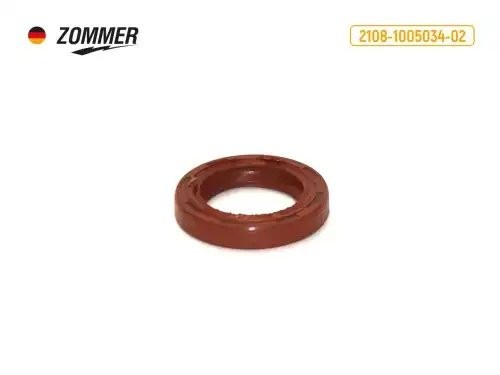 Сальник коленвала ВАЗ 2108 передний (красный) 28*42*1 Z2108100503402 ZOMMER