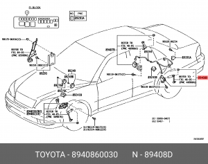 ДАТЧИК 89408-60030 89408-60030 TOYOTA