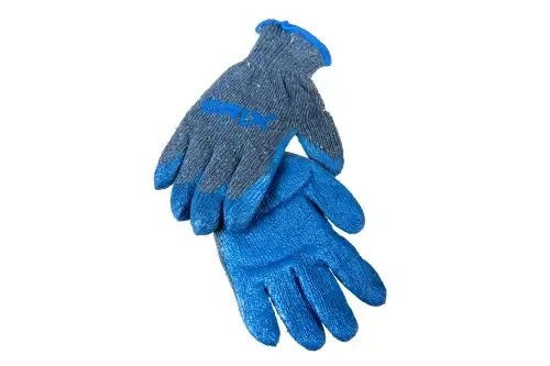 перчатки! двойные Зима с 1-слойным латексным обливом (10 р., серые с синим)\ BRX0050009 BRIX