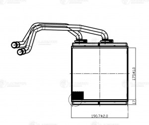 Радиатор отопителя NISSAN Qashqai (06-13) LUZAR LRH14JD LUZAR