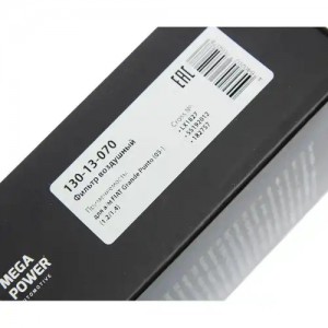 Фильтр воздушный FIAT Grande Punto (05-) (1.2/1.4) MEGAPOWER 130-13-070 MEGA POWER