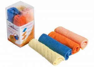 Набор салфеток из микрофибры и искусственной замши (блистер 4шт) 30х30см AB-V-07 AB-V-07 AIRLINE