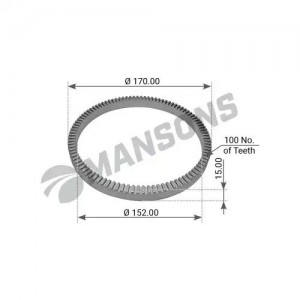 Кольцо АБС BPW (z=100) MANSONS 300214 MANSONS