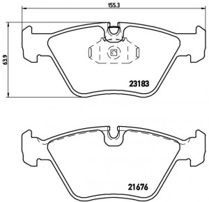 Колодки тормозные P06043 P06043 BREMBO