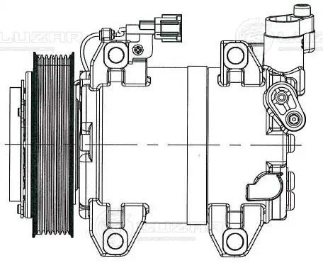 Компрессор кондиц. для а/м Nissan Pathfinder (05-) 2.5DTi (LCAC 1451) LCAC1451 LUZAR