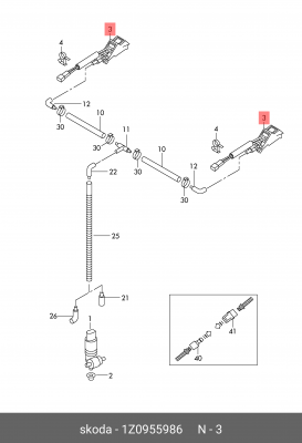 SKODA OCTAVIA (A5) (2004>) С ПОДОГРЕВОМ 1Z0 955 986 VAG
