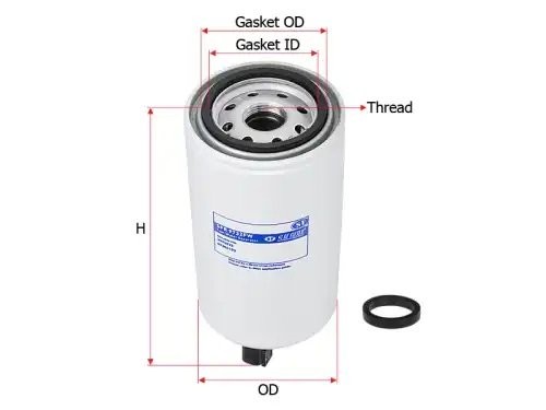Фильтр топливный ГАЗ-3309,3310,КАМАЗ дв.CUMMINS ISBe,ISF 3.8 HYUNDAI HL770 сепар SFR9732FW SURE FILTER