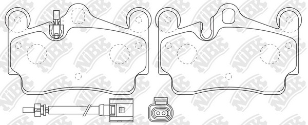 Колодки тормозные VW Touareg (03-) PORSCHE Cayenne (03-) задние (Sport) (4шт.) N PN0347WS NIBK