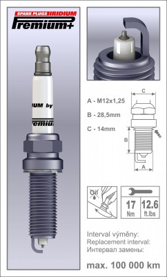 Свеча зажигания IRIDIUM Premium + P30 MMR14LIR9 (1974) P30 BRISK