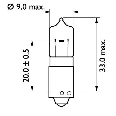 Лампа 24V H21W BAY9s PHILIPS 24356CP PHILIPS