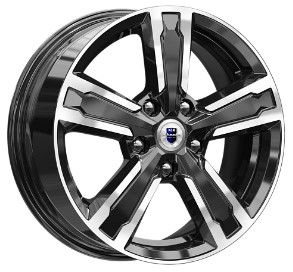 КиК Оклахома 16.0 / 6.5J PCD 5x108.00 ET 37.00 ЦО 65.10 Литой / Черный с полиров 78842 K K WHEELS